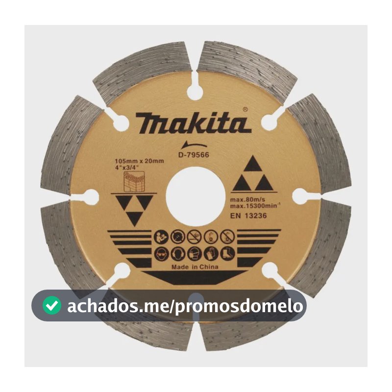 Disco Diamantado Segmentado 105mm P/concreto D-79566 Makita