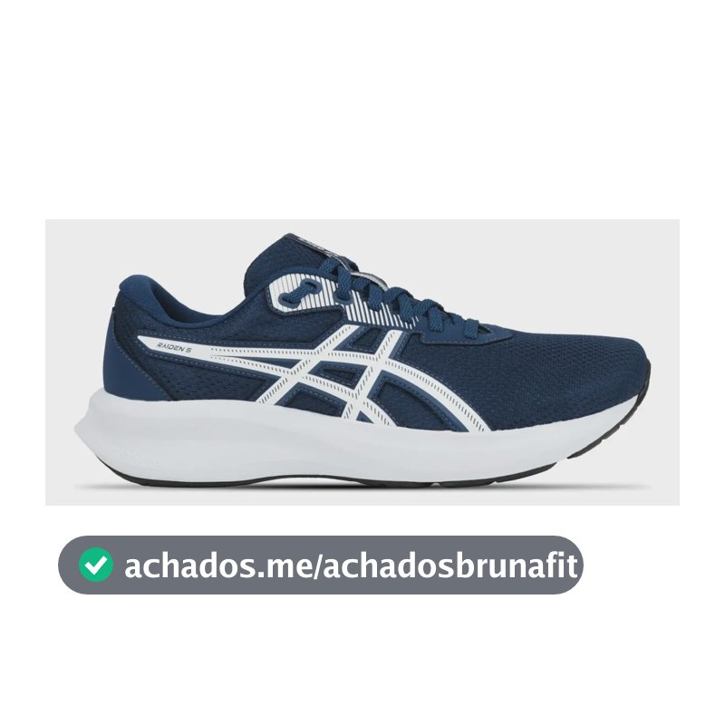 Tênis Masculino Raiden 5 Asics Azul Liso 41 Br