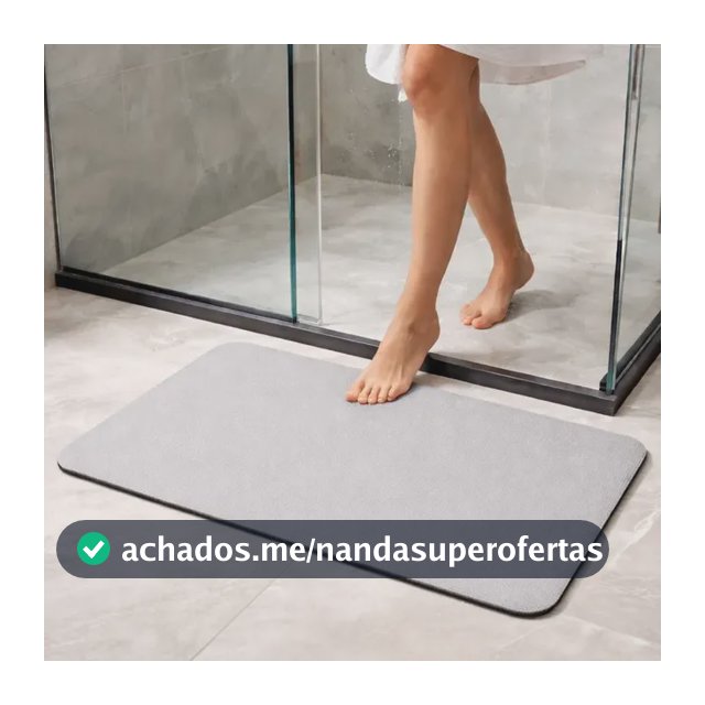 Tapete Piso Terra Diatomácea Super Absorvente Flexível