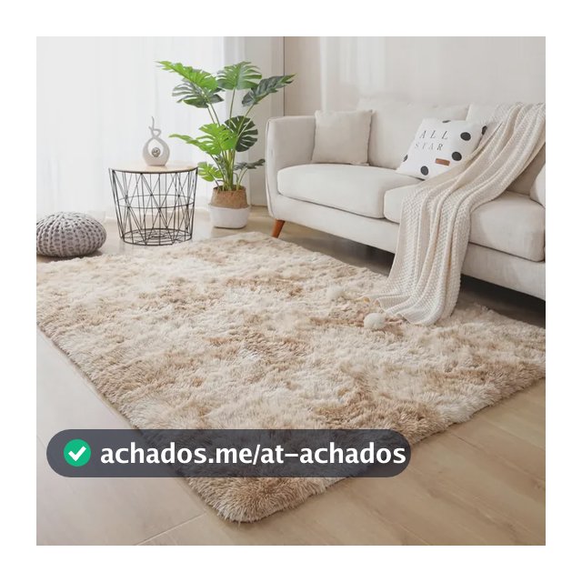Tapete Felpudo 1,40x1,00 Sala E Quarto Peludo Macio