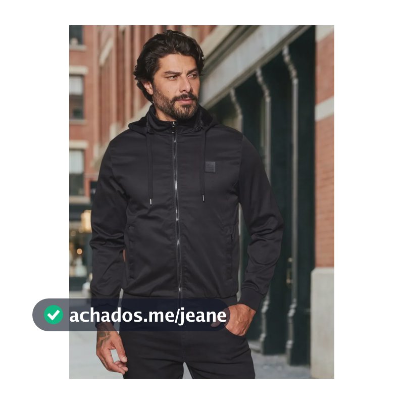Jaqueta Peluciada Broken Rules 580063 Preto P Liso