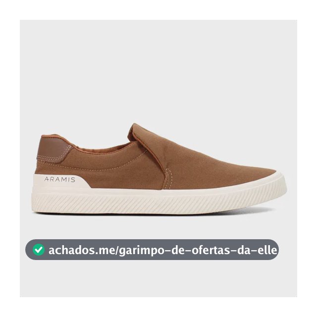 Tênis Masculino Casual Aramis Daily Slip Confortável Moderno Marrom Caramelo 39 Br