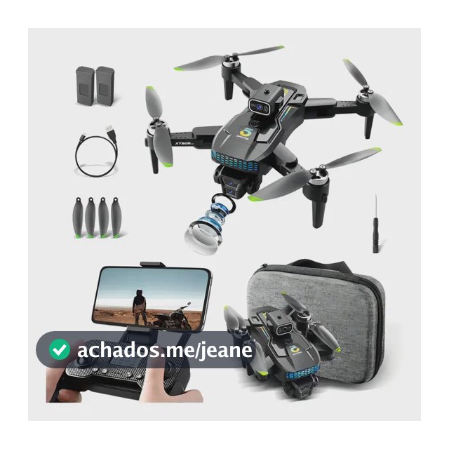 Drone Profissional Xt505 Dual Cam 4k 2 Baterias Brushless Cor Preto