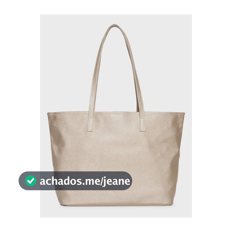 Eudora Bolsa Tote Dourada
