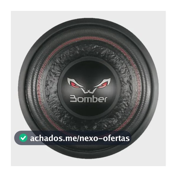 Alto Falante Bomber Bicho Papao 400w 12 Pol Top Cor Preto/vermelho