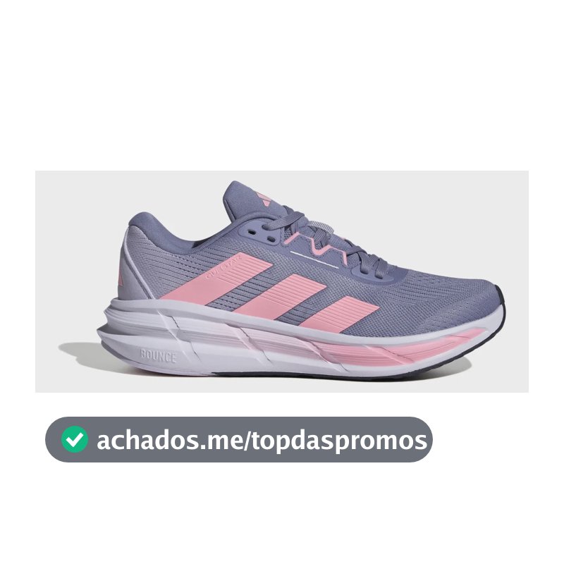 Tênis Feminino Questar 3 adidas Violeta E Rosa Liso 36