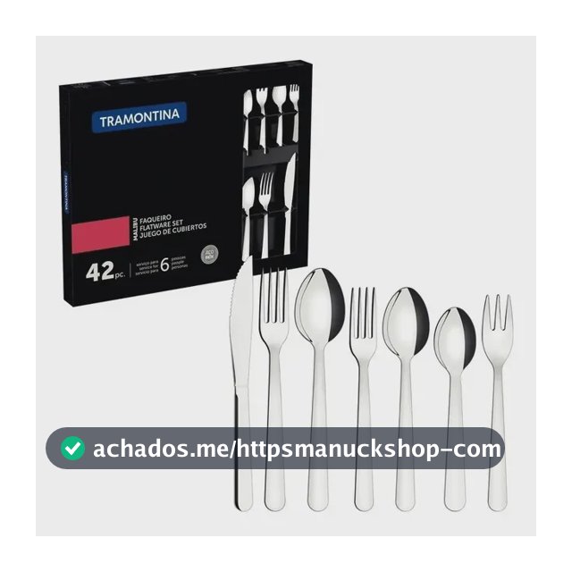 Faqueiro 42 Peças Malibu Aço Inox Tramontina