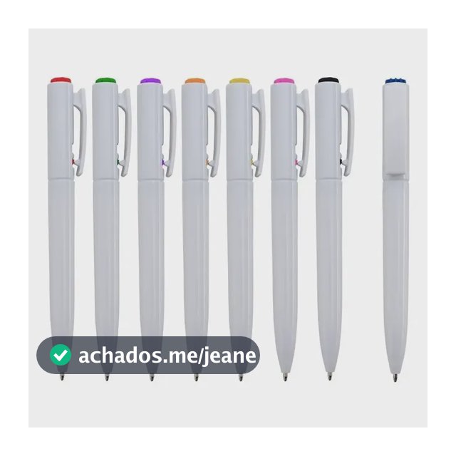 Kit 50 Canetas Lisa Personalizável- Jade 1091- Sem Gravação