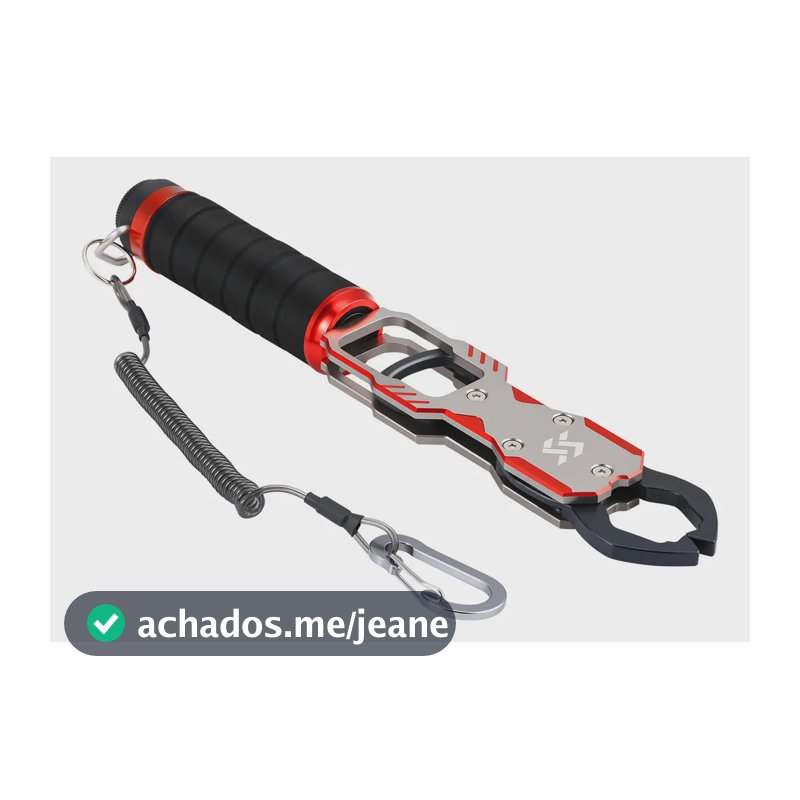 Alicate Pega Peixe Contenção Garra Balança 20kg Pesca Brasil Vermelho