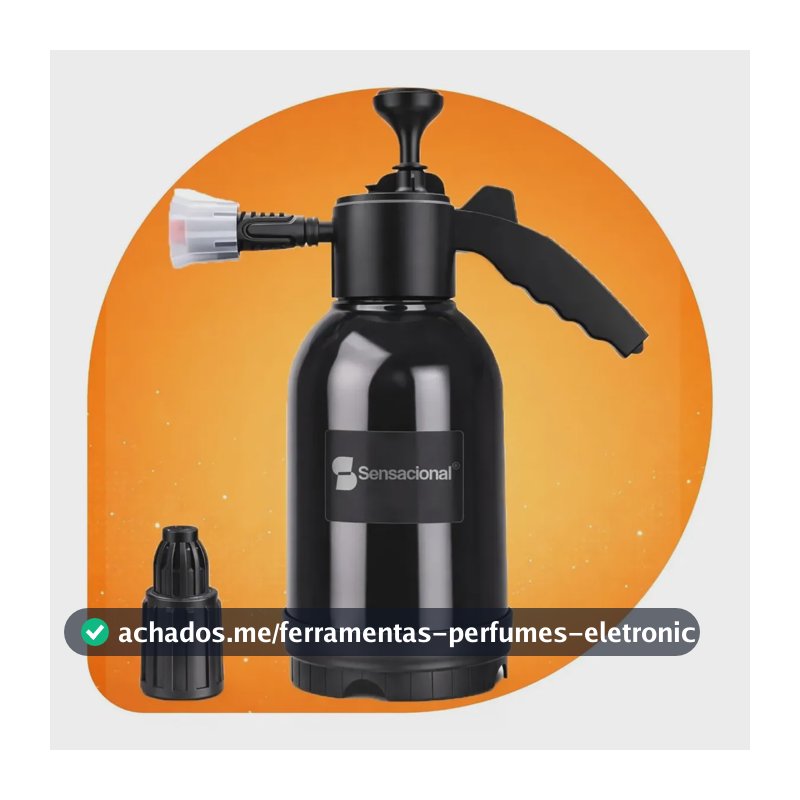 Snow Foam Pulverizador Manual Borrifador Espuma 2 Litros Alta Pressao Profissional Com 2 Bicos Automotivo Lavagem Carro Moto Limpeza Detalhamento Jardim Uso Geral Sensacional