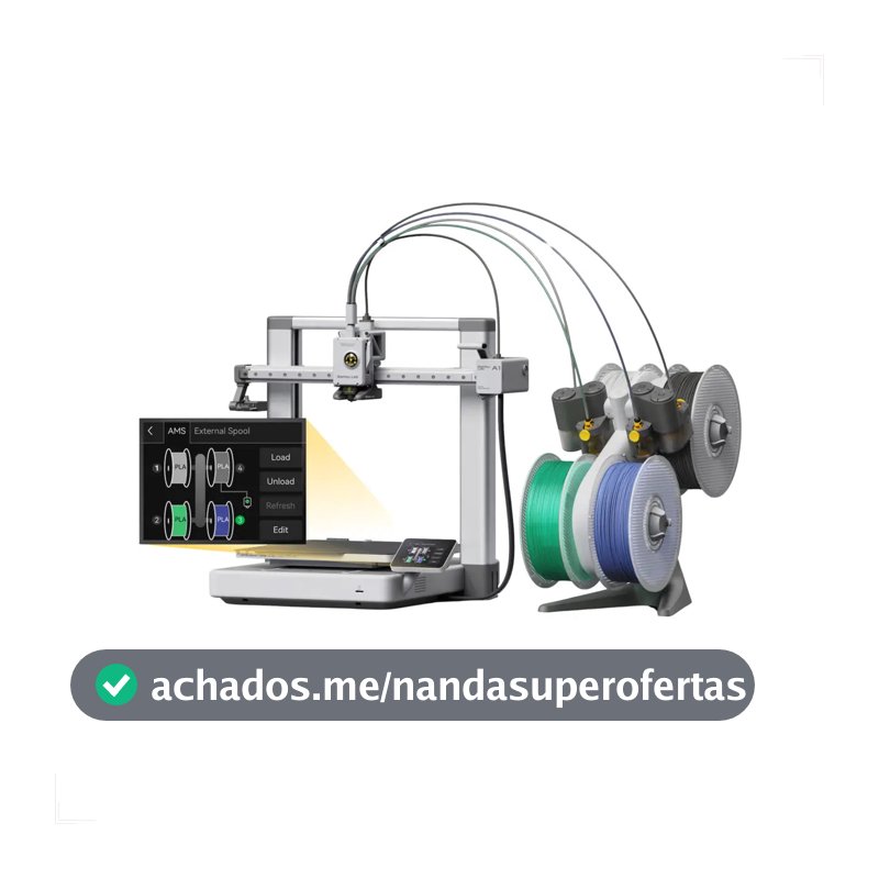 Impressora 3d Bambu Lab A1 Combo Ams Lite Impressão 4 Cores Cor Prateado