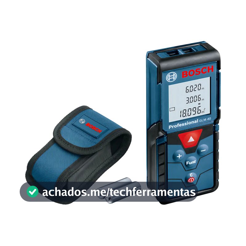 Trena a Laser Bosch de Distâncias GLM 40 0601072900