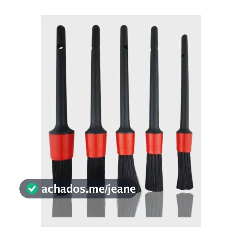Kit 5 Pincel Para Lavação Detalhamento Automotivos Motos