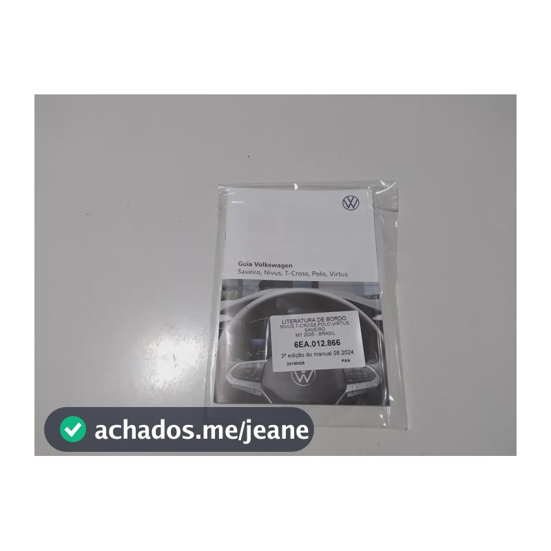 Manual Do Proprietário Polo 2024/2025 Novo Original
