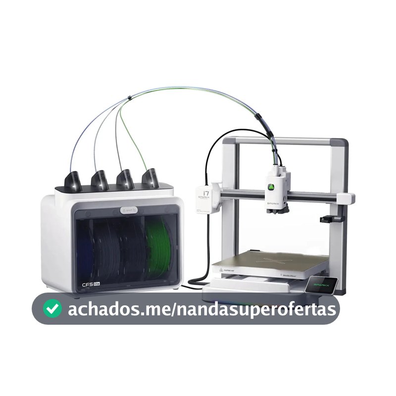 Impressora 3D multicolorida Creality Sparkx I7 Combo com Cfs