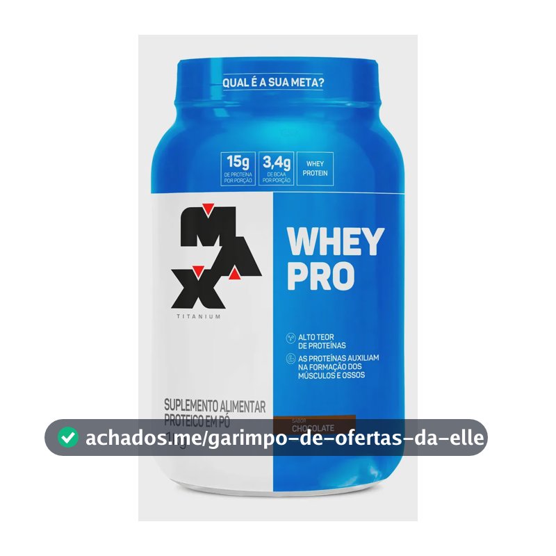 Proteína Max Titanium Whey Pro Concetrado em pó sabor Chocolate x 1kg