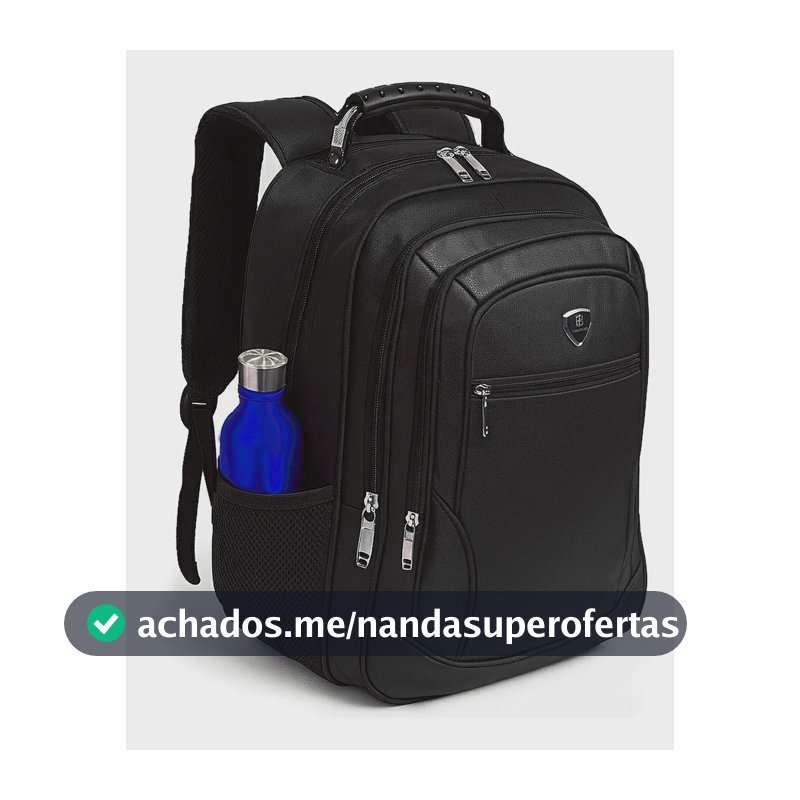 Mochila Masculina Faculdade Impermeável Resistente Grande Trabalho Escola Cor Preto Desenho Do Tecido Liso