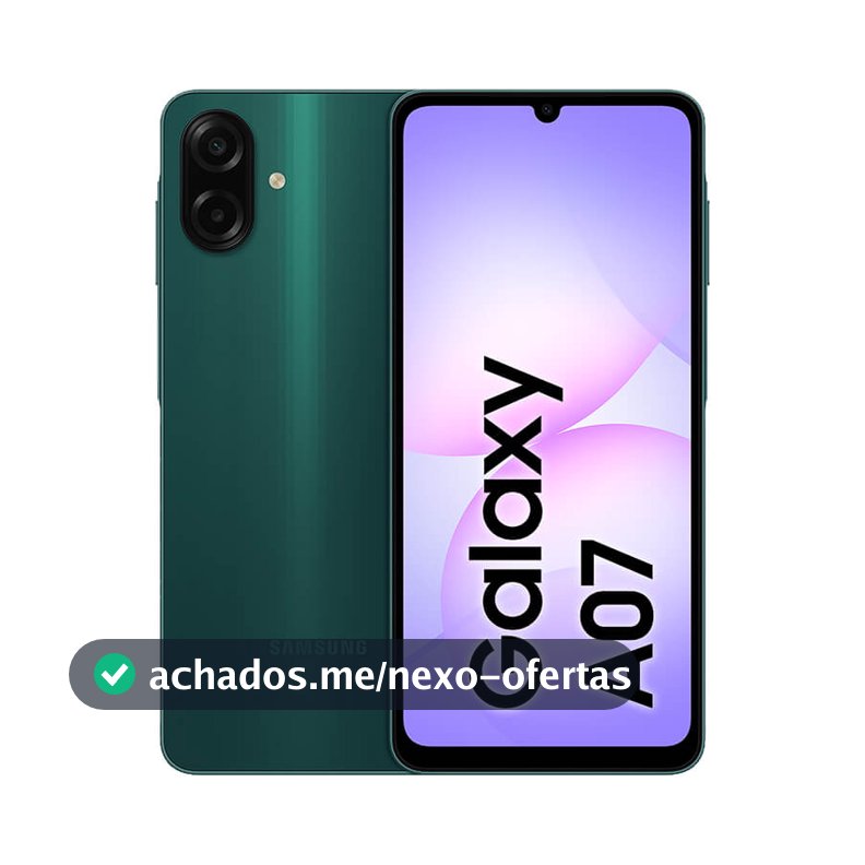 Celular Samsung Galaxy A07 256gb 8gb Câmera 50mp Verde