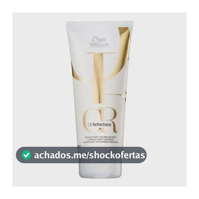 Condicionador Wella Oil Reflections 200ml Brilho e Maciez
