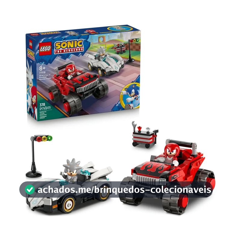 Lego® Sonic Silver Car vs. Caminhonete Knuckles77118