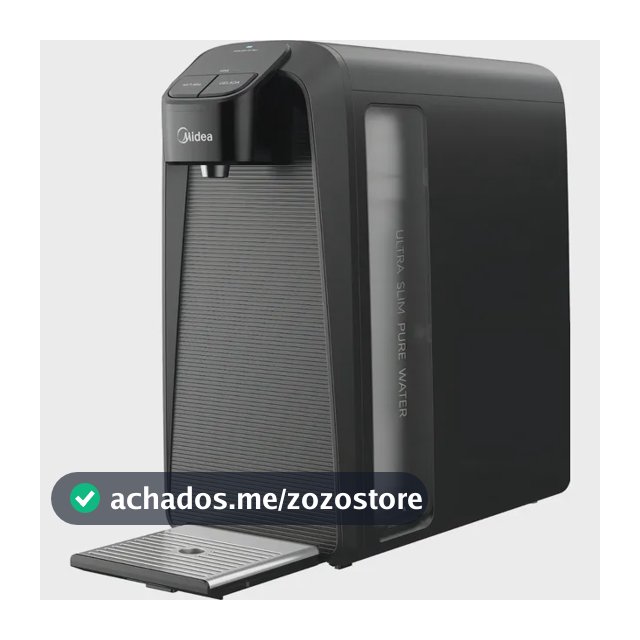 Purificador Midea SlimPure Bivolt Cinza Filtro 2 Estágios