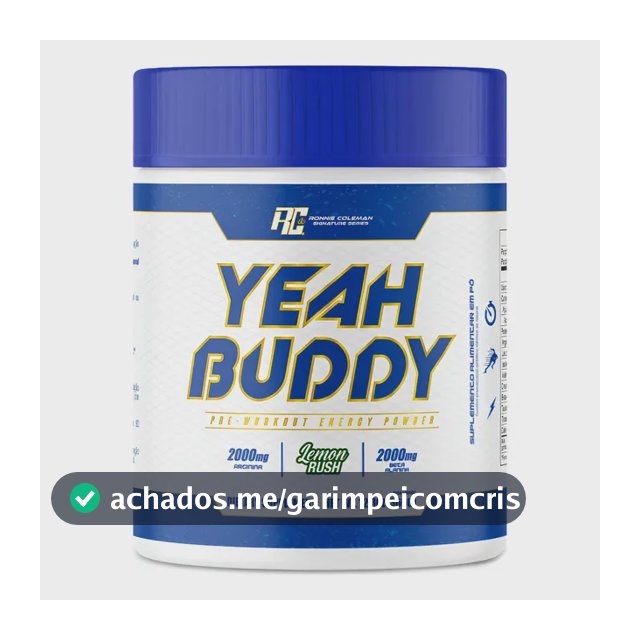 Pré Treino Yeah Buddy Ronnie Coleman 360g Lemon Rush Limon Rush