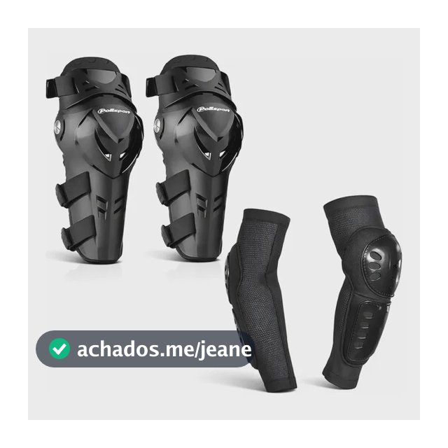 Joelheira Articulada E Cotoveleira Ims Moto Motocross Trilha Preto G