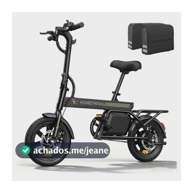 Honeywhale B20 Bicicleta Elétrica, 440w-35km-25km/h-120kg, Scooter Motor-ebike-adulto-bike-autonomia-velocidade Máxima-carga-honey Whale-fat-dobravel, 14 Aro, Freios A Disco Dianteiros E Traseiros