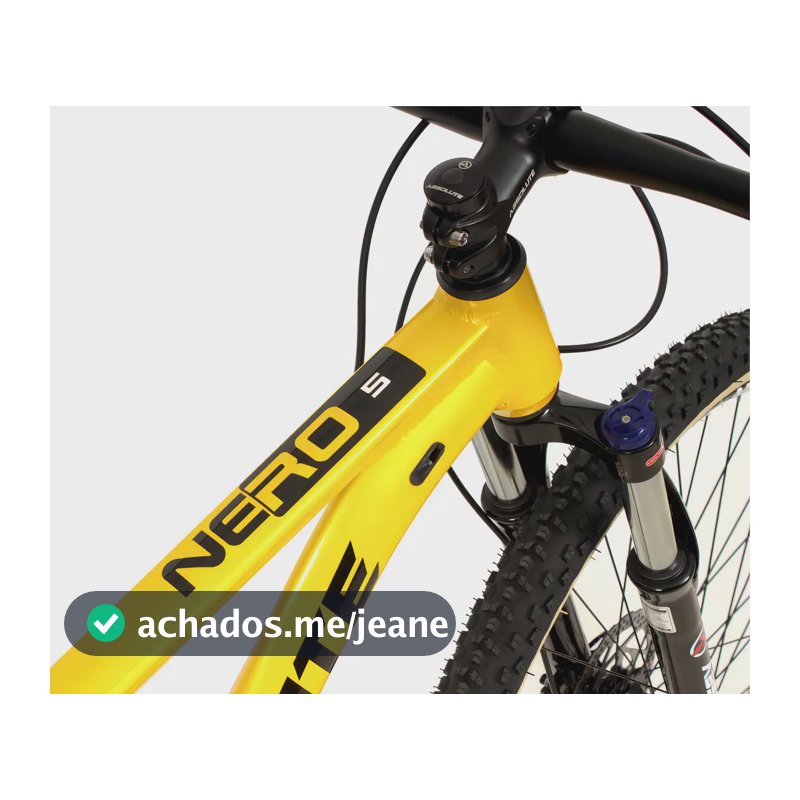 Bike Mtb 29 Absolute 12v Freios Hidráulicos Suspensão Trava Cor Amarelo - Brilho Tamanho Do Quadro 19
