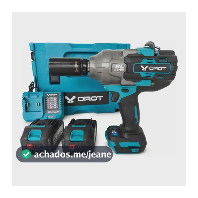 Chave De Impacto  3/4 3100n.m Potente 2 Baterias 21v 9.oah