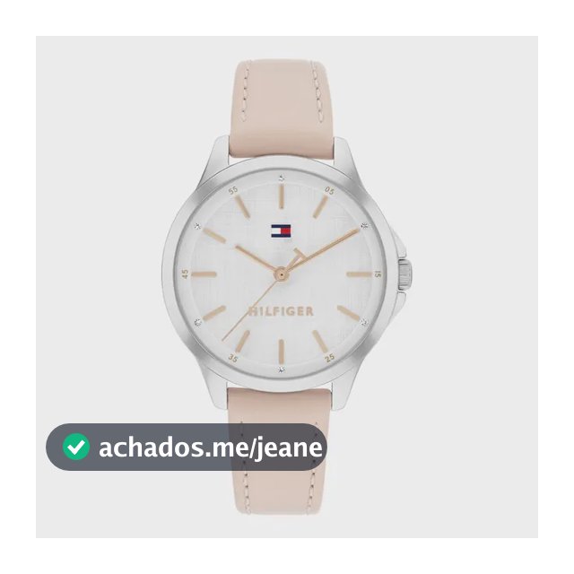 Relógio Tommy Hilfiger Chloe Feminino Em Couro Rosa 1782865 Rosa Branco