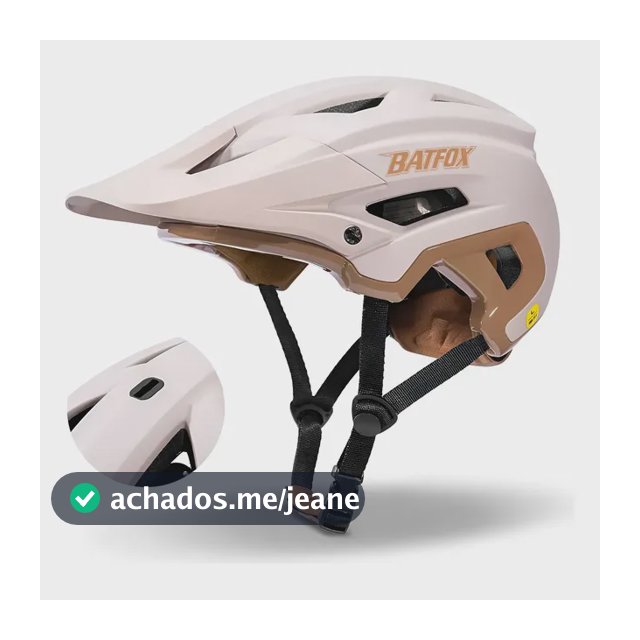 Capacete Ciclismo Mtb Batfox Branco Rosa Adulto