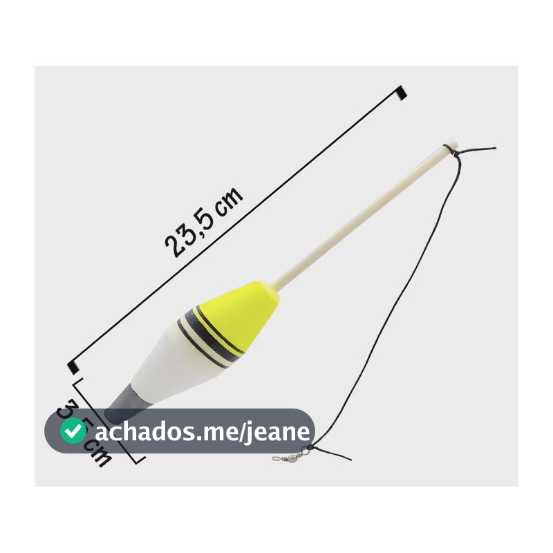 Boia Arremesso Torpedo Amarela 50g Boias Barão Pesca