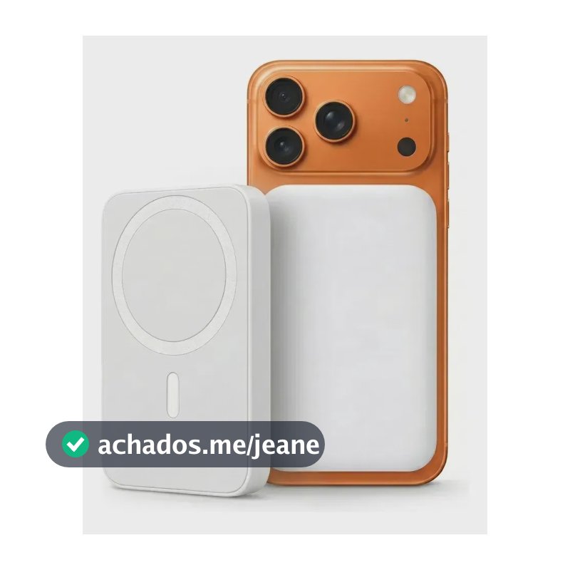 Power Bank Indução Portátil 10.000mah Compatível iPhone