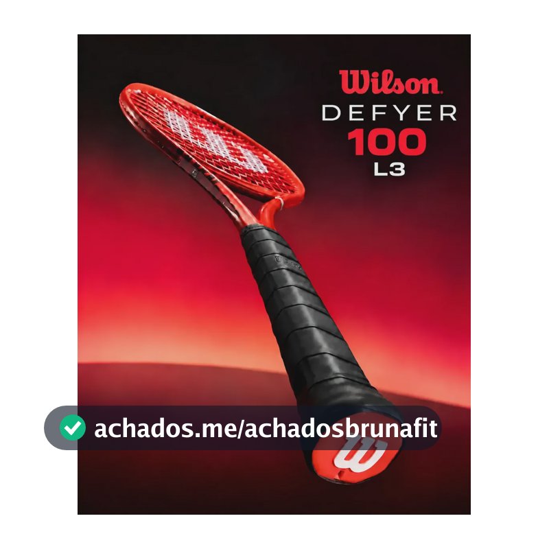 Raquete de tênis Wilson Defyer Redline 100 V1 16x19 300g Vermelho L3