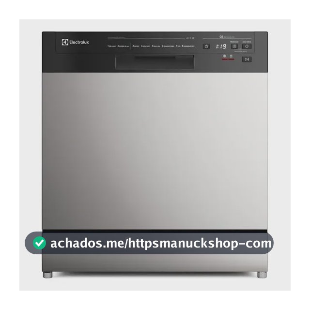 Lava-Louça Electrolux 8 Serviços Inox com Programa Lava & Seca 50 minutos LS08E Display Digital