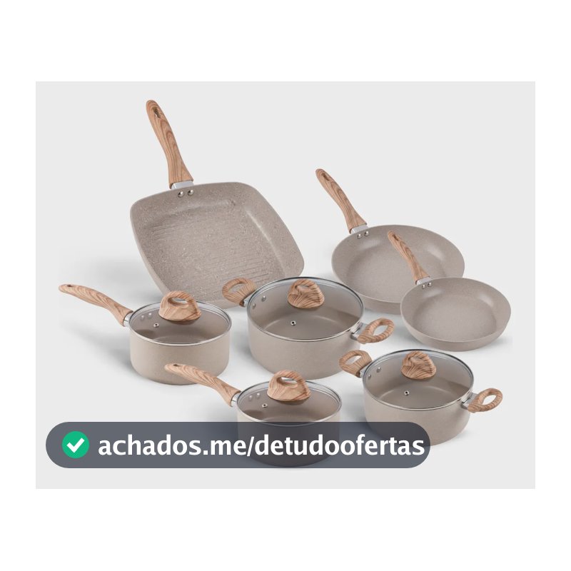 Jogo De Panelas 7 Ceramic Life Smart Plus Areia Brinox Areia