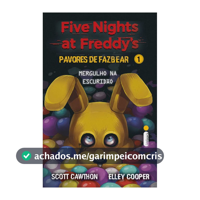 Livro Mergulho na escuridão, de Scott Cawthon. Editorial Intrínseca, tapa mole, en português (2024)