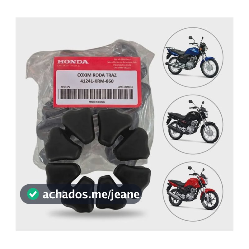 Coxim Bucha Da Coroa Original Honda Titan150/160 Fan150/160