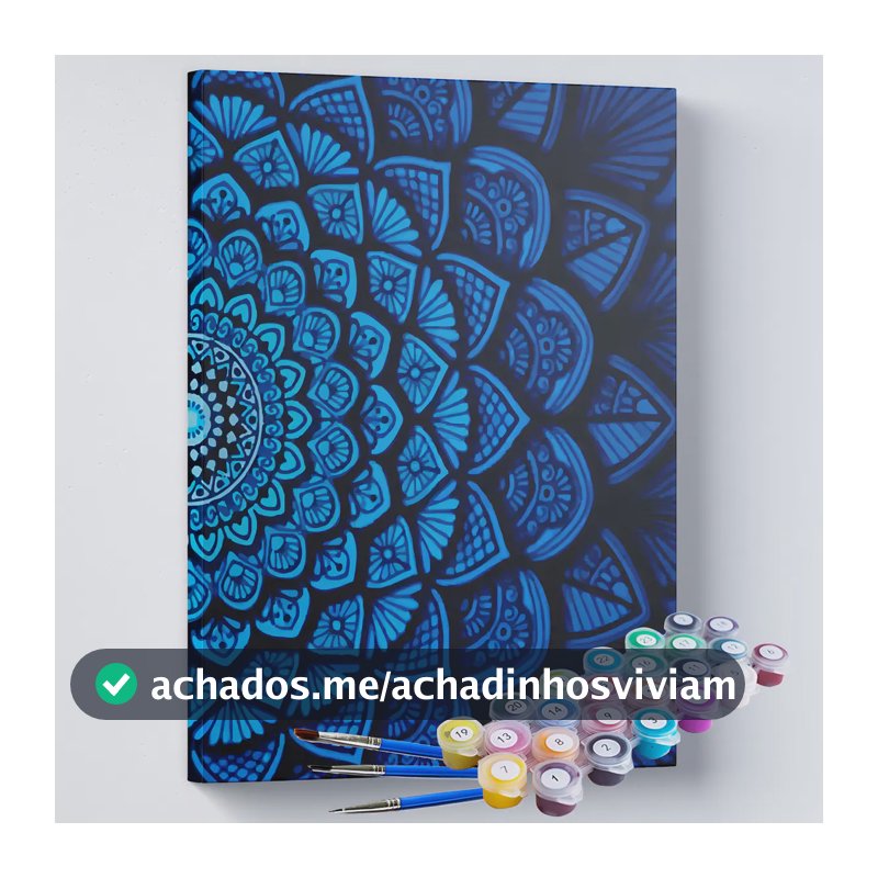 Kit Pintura Terapêutica - Mandalah Azul