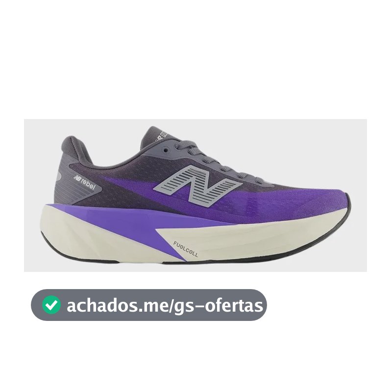 Tênis New Balance Fuelcell Rebel V5 Feminino - Roxo C/cinza Roxo Liso 37,0 Br