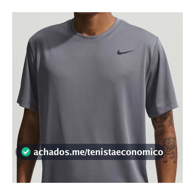 Camiseta Dri-fit Nike Flex Masculina Cinza G