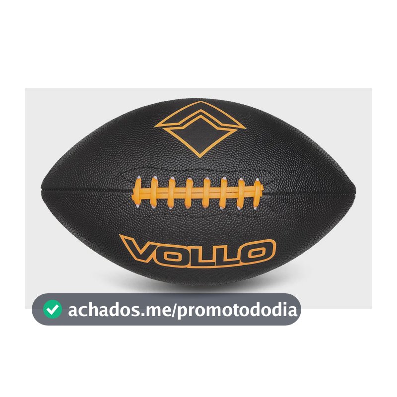 Bola Futebol Americano Tamanho 9 Vollo Flag Preta Cor Preto