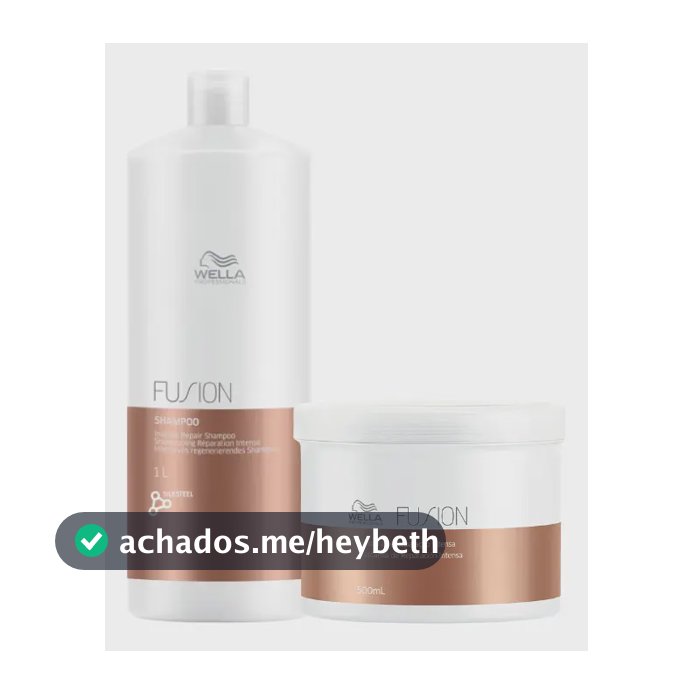 Kit Wella Fusion - Shampoo 1l + Máscara 500ml