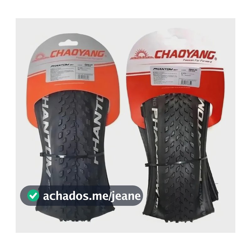 Par De Pneu Mtb Chaoyang Phantom Dry + Wet 2.20 2c Tubeless Cor Preto