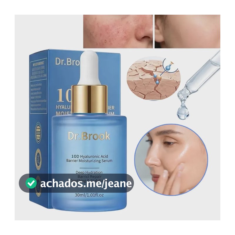 Sérum Facial Hidratante de Ácido Hialurônico e Niacinamida para Pele Desidratada