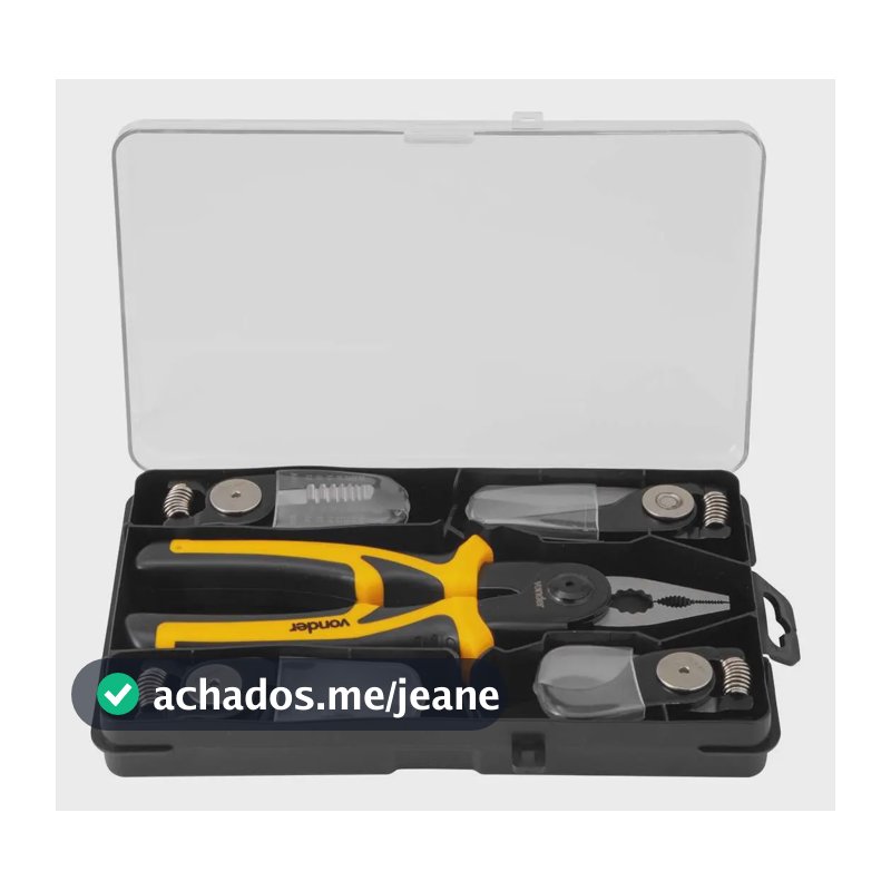Alicate Intercambiavel Multifuncao 5 Em 1 Vonder Amarelo E Preto