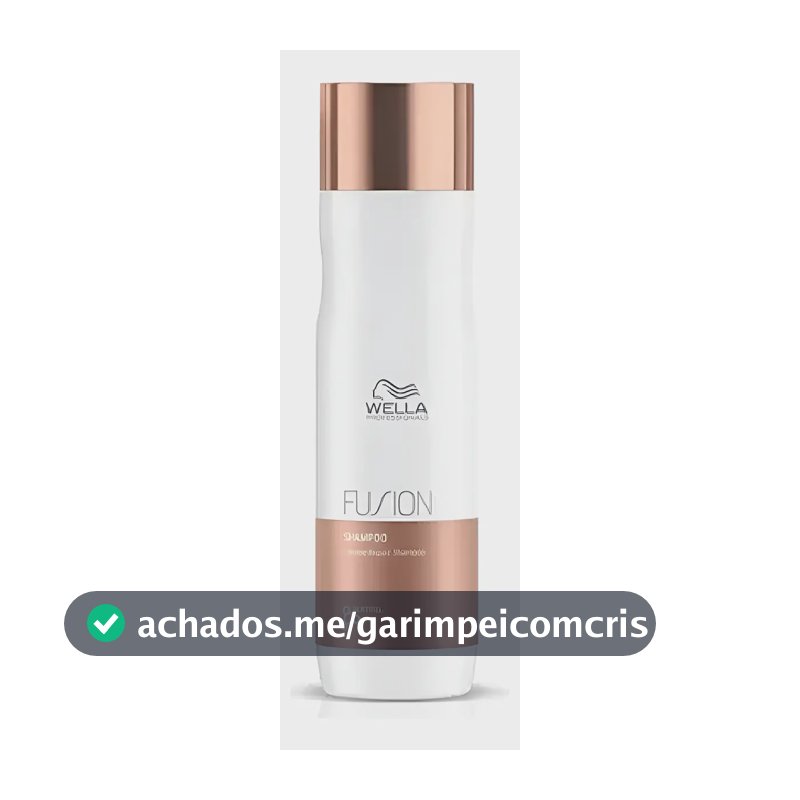 Shampoo Wella Fusion 250ml: Reparação Extrema 95% Mais Forte