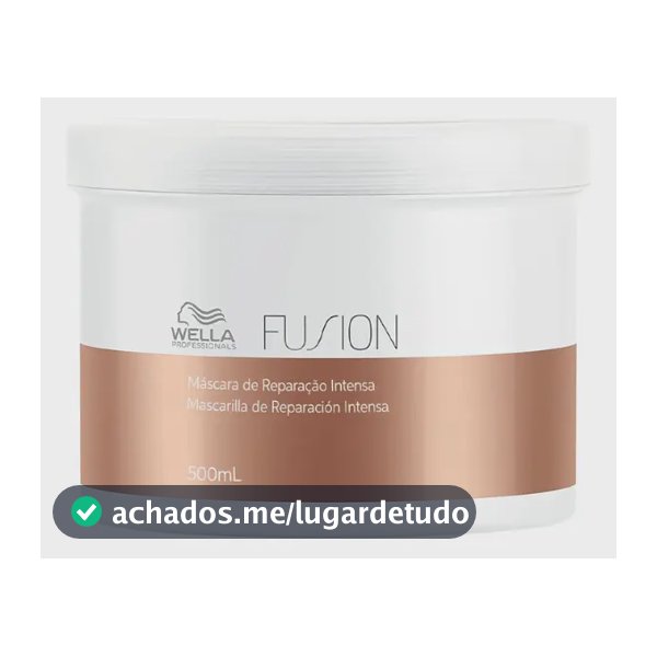 Máscara Wella Fusion Reconstrutora 500ml Cabelo Forte e Revitalizado