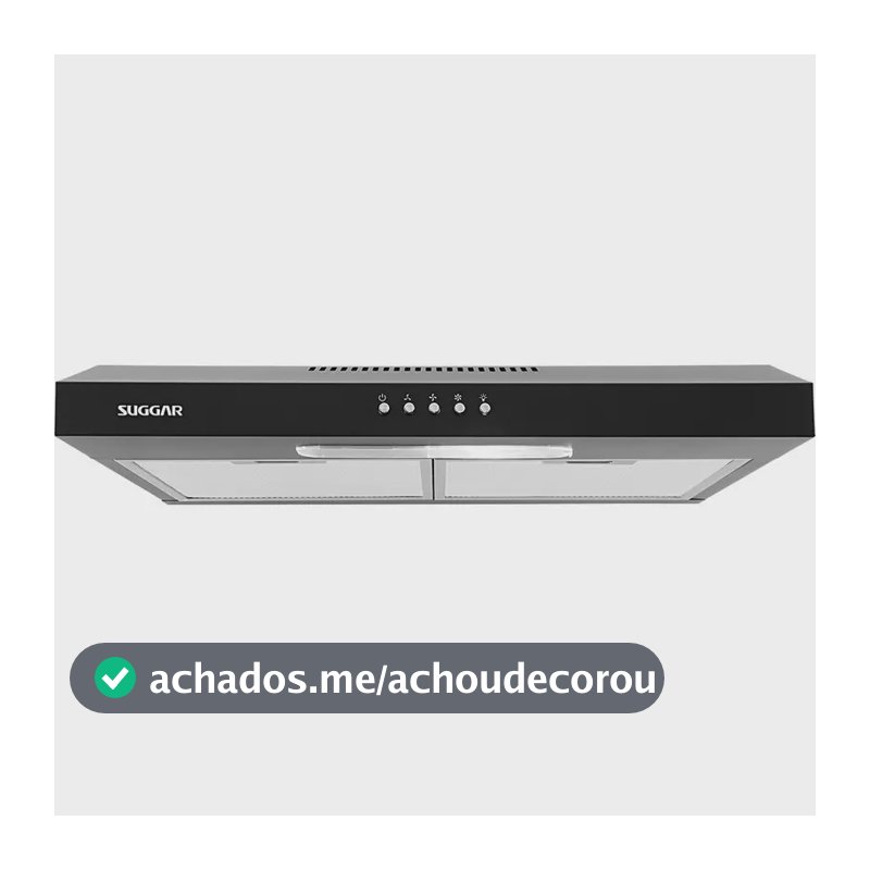 Depurador Slim 60cm Preto Dps161pt Suggar 127v